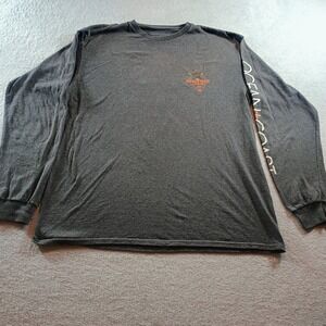 Ocean & Coast Mens Outfitters Hunting Graphic Tee Charcoal Large Long Sleeve